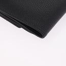 CHANEL Bifold Wallet Caviar Skin Black Gold CC Auth 211888M-10