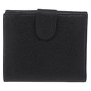 CHANEL Bifold Wallet Caviar Skin Black Gold CC Auth 211888M-3