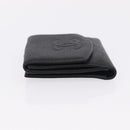 CHANEL Bifold Wallet Caviar Skin Black Gold CC Auth 211888M-5