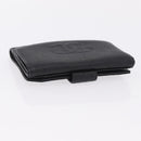 CHANEL Bifold Wallet Caviar Skin Black Gold CC Auth 211888M-6