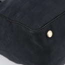CHANEL New Travel Line Tote Bag Nylon Black Gold CC Auth 211891A-12