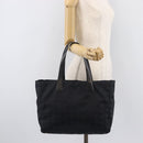 CHANEL New Travel Line Tote Bag Nylon Black Gold CC Auth 211891A-26