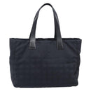 CHANEL New Travel Line Tote Bag Nylon Black Gold CC Auth 211891A-3