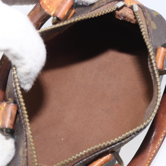 LOUIS VUITTON Monogram Mini Speedy Hand Bag M41534 LV Auth 211894