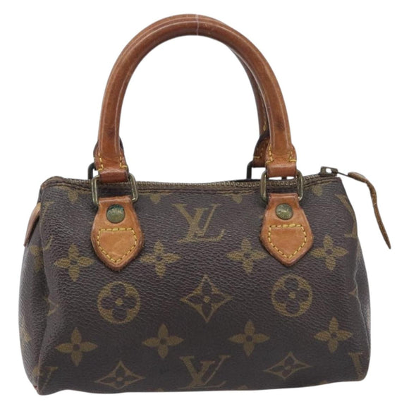 LOUIS VUITTON Monogram Mini Speedy Hand Bag M41534 LV Auth 211894