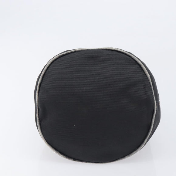 FENDI Hand Bag Canvas Black Auth 211897