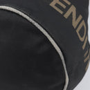 FENDI Hand Bag Canvas Black Auth 211897-11