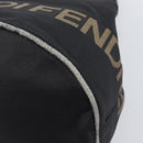FENDI Hand Bag Canvas Black Auth 211897-13