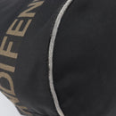 FENDI Hand Bag Canvas Black Auth 211897-14