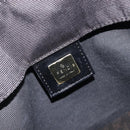 FENDI Hand Bag Canvas Black Auth 211897-15