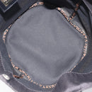 FENDI Hand Bag Canvas Black Auth 211897-16