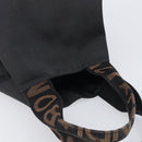 FENDI Hand Bag Canvas Black Auth 211897-6