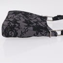 GUCCI Shoulder Bag Satin Purple Silver Auth 211898V-4