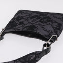 GUCCI Shoulder Bag Satin Purple Silver Auth 211898V-6