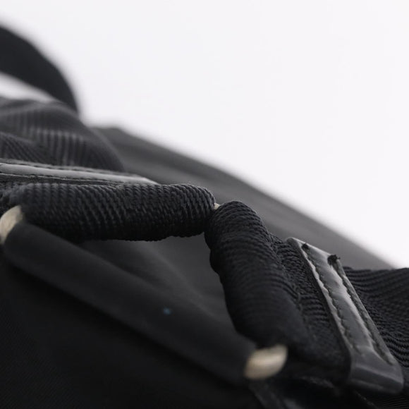 PRADA Backpack Nylon Black Silver Auth 211901