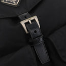 PRADA Backpack Nylon Black Silver Auth 211901-20