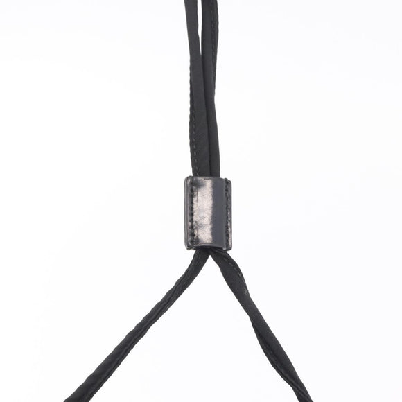 PRADA Backpack Nylon Black Silver Auth 211901