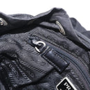 PRADA Backpack Nylon Black Silver Auth 211901-28