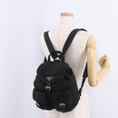 PRADA Backpack Nylon Black Silver Auth 211901-31