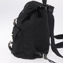 PRADA Backpack Nylon Black Silver Auth 211901-4