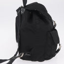 PRADA Backpack Nylon Black Silver Auth 211901-5