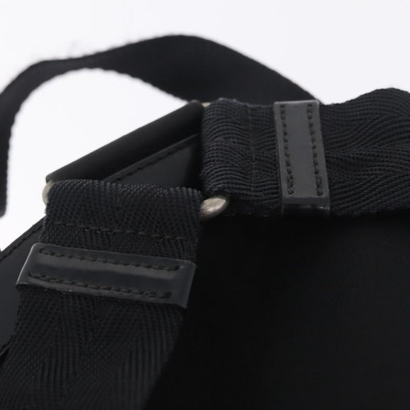 PRADA Backpack Nylon Black Silver Auth 211901