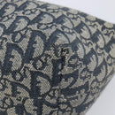 Christian Dior Trotter Canvas Hand Bag Navy Gold Auth 211902A-10
