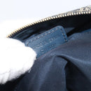 Christian Dior Trotter Canvas Hand Bag Navy Gold Auth 211902A-24