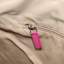 Christian Dior Trotter Canvas Shoulder Bag Beige Silver Auth 211903V-23