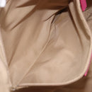 Christian Dior Trotter Canvas Shoulder Bag Beige Silver Auth 211903V-24