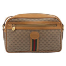 GUCCI Micro GG Supreme Web Sherry Line Bag PVC Beige 001 261 0942 Auth 211904-2