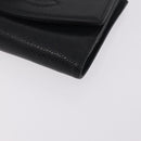 CHANEL Bifold Wallet Caviar Skin Black Gold CC Auth 211906A-9