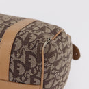 Christian Dior Trotter Canvas Hand Bag Beige Gold Auth 211909-12