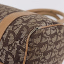 Christian Dior Trotter Canvas Hand Bag Beige Gold Auth 211909-14