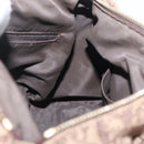 Christian Dior Trotter Canvas Hand Bag Beige Gold Auth 211909-22
