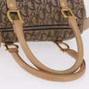 Christian Dior Trotter Canvas Hand Bag Beige Gold Auth 211909-7