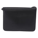 Christian Dior Shoulder Bag Leather Black Gold Auth 211910-3