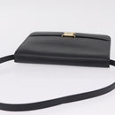 Christian Dior Shoulder Bag Leather Black Gold Auth 211910-6
