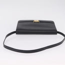 Christian Dior Shoulder Bag Leather Black Gold Auth 211910-7