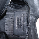 Salvatore Ferragamo Gancini Hand Bag Leather Black Silver Auth 211912V-24