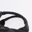 Salvatore Ferragamo Gancini Hand Bag Leather Black Silver Auth 211912V-8
