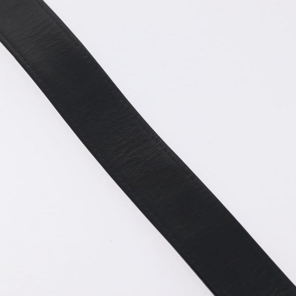 Christian Dior Trotter Canvas Belt 29.5"" Navy Gold Auth 211913A