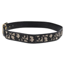 Christian Dior Trotter Canvas Belt 29.5"" Navy Gold Auth 211913A-3