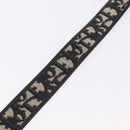 Christian Dior Trotter Canvas Belt 29.5"" Navy Gold Auth 211913A-8