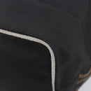 FENDI Hand Bag Canvas Black Silver 26488 Auth 211916A-12
