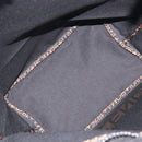 FENDI Hand Bag Canvas Black Silver 26488 Auth 211916A-16