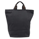 FENDI Hand Bag Canvas Black Silver 26488 Auth 211916A-3
