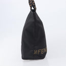 FENDI Hand Bag Canvas Black Silver 26488 Auth 211916A-5