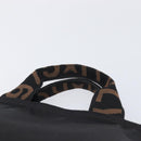 FENDI Hand Bag Canvas Black Silver 26488 Auth 211916A-8