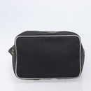 FENDI Hand Bag Canvas Black Silver 26488 Auth 211916A-5